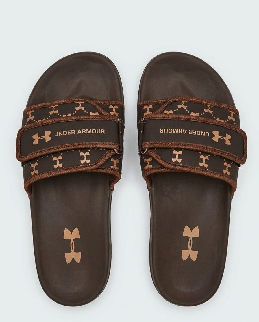 Premium Under Armour Adjustable Slippers for Men – Everyday Comfort & Sleek Design