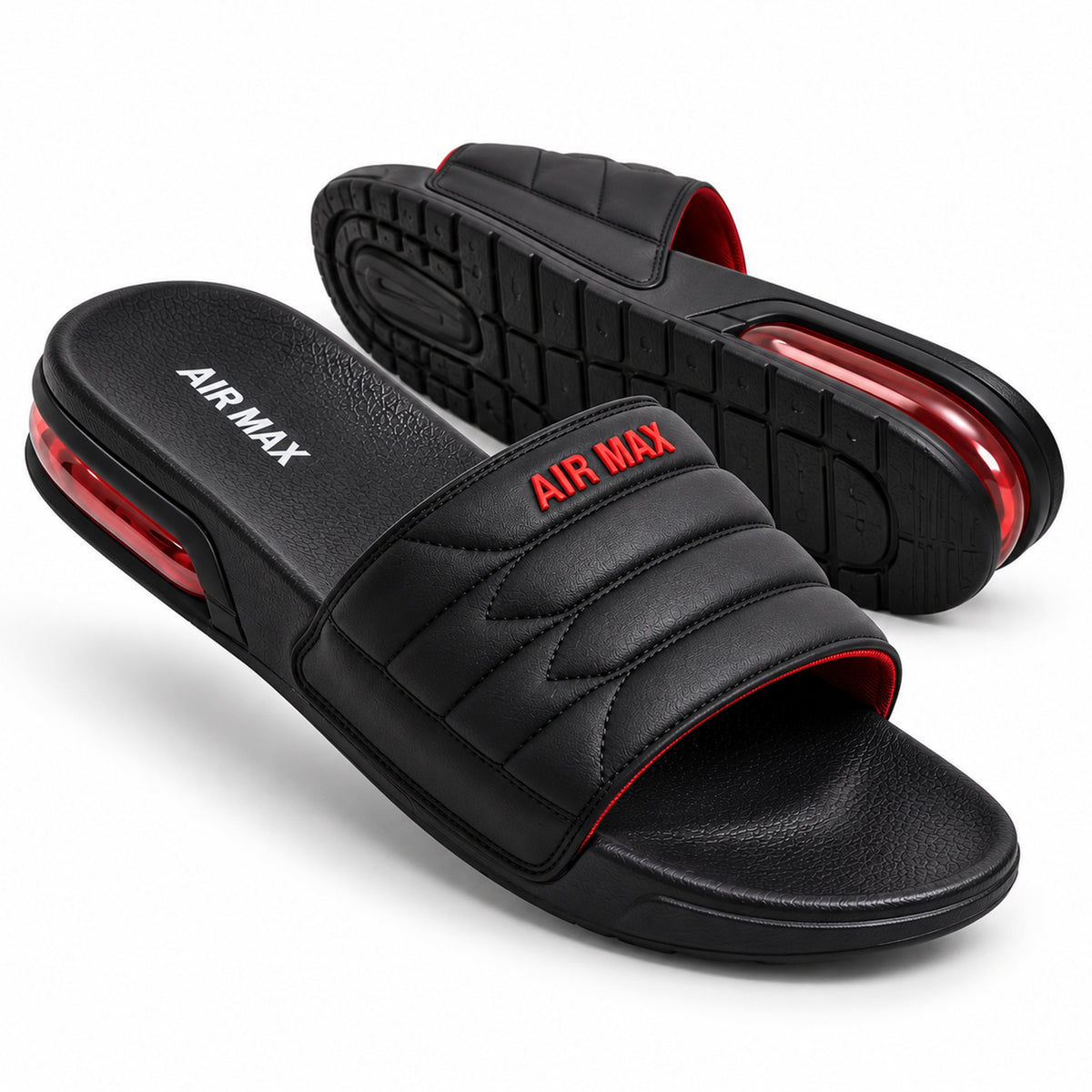 Premium Black Air Max Comfort Slides for Men
